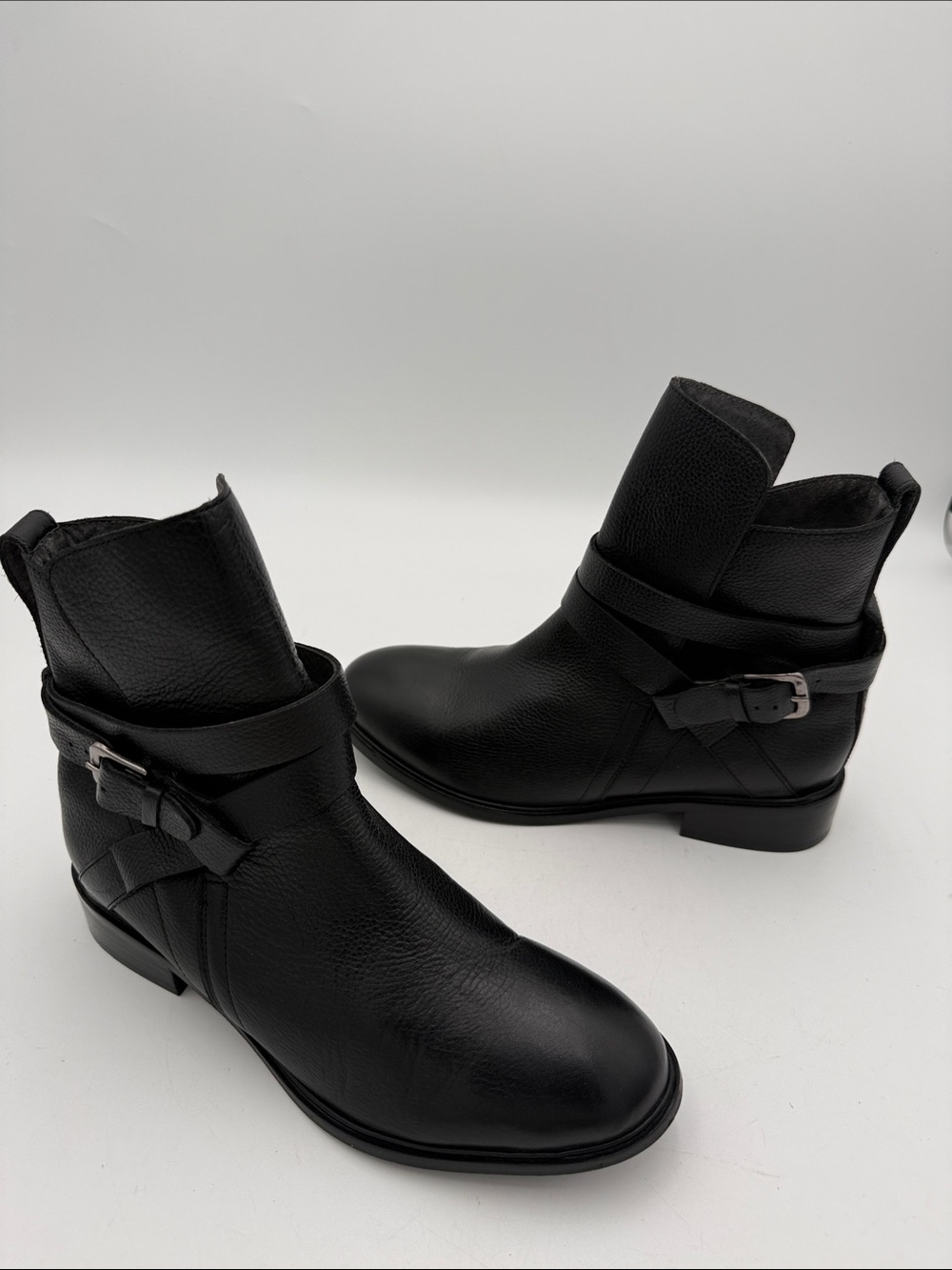 Seychelles Black Leather Chukka Boots Wrap Strap women 8  festival Y2K retro